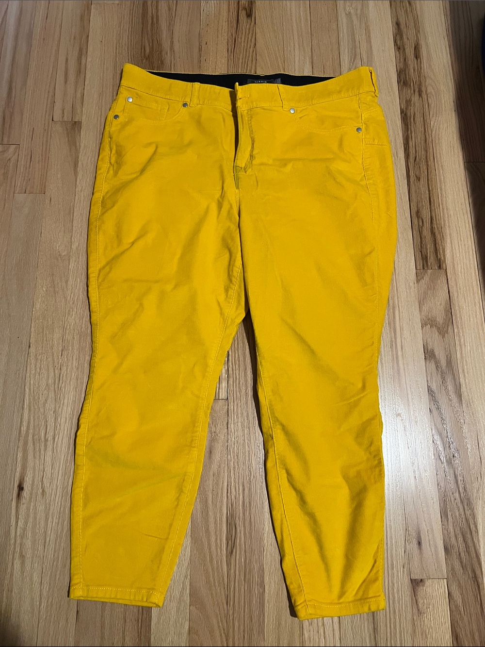 torrid Bright Yellow Skinny Pants